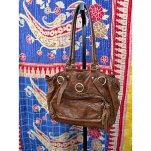 702-Anthropologie leather purse